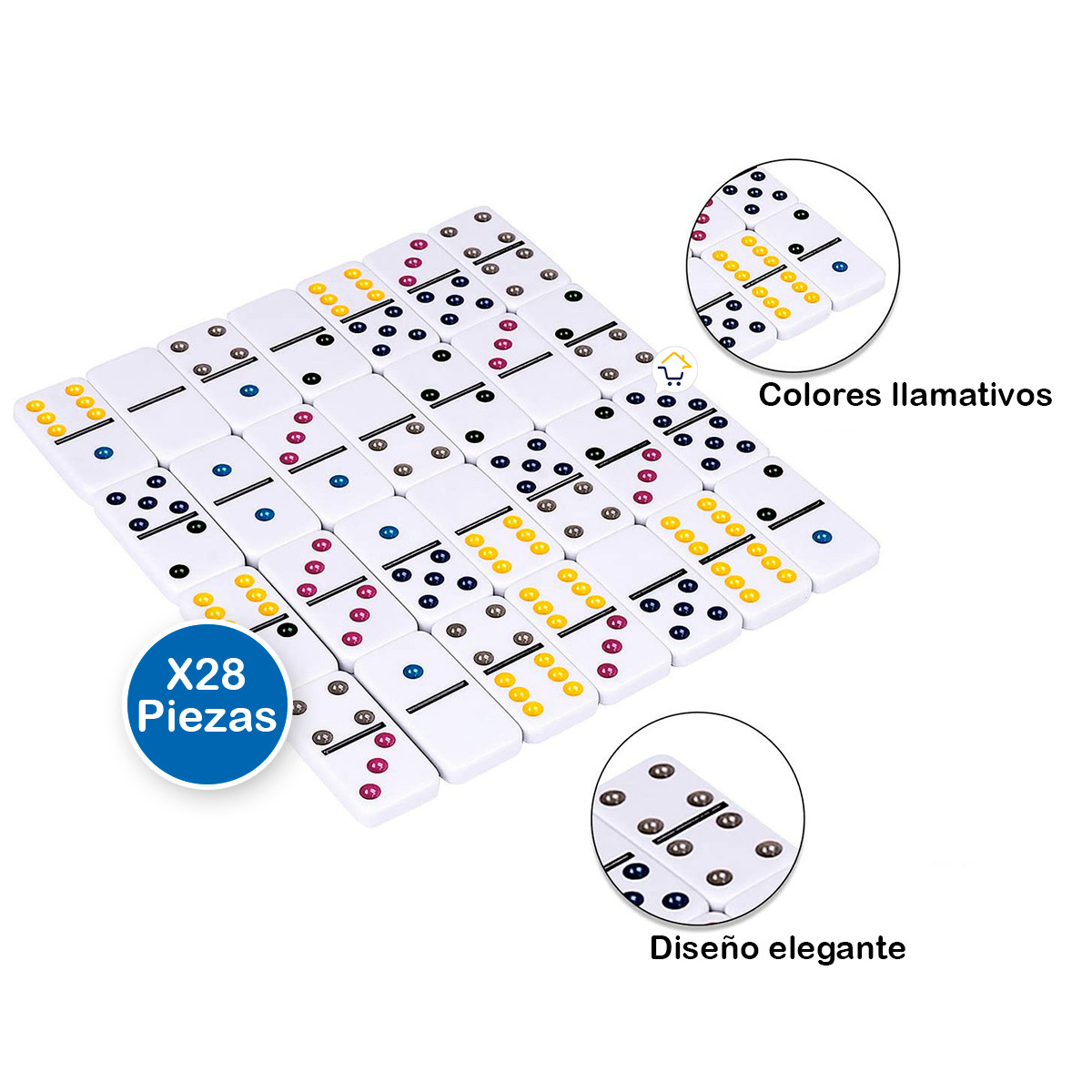 Miniatura 5 de Domino Juego De Mesa Caja Metalica J003